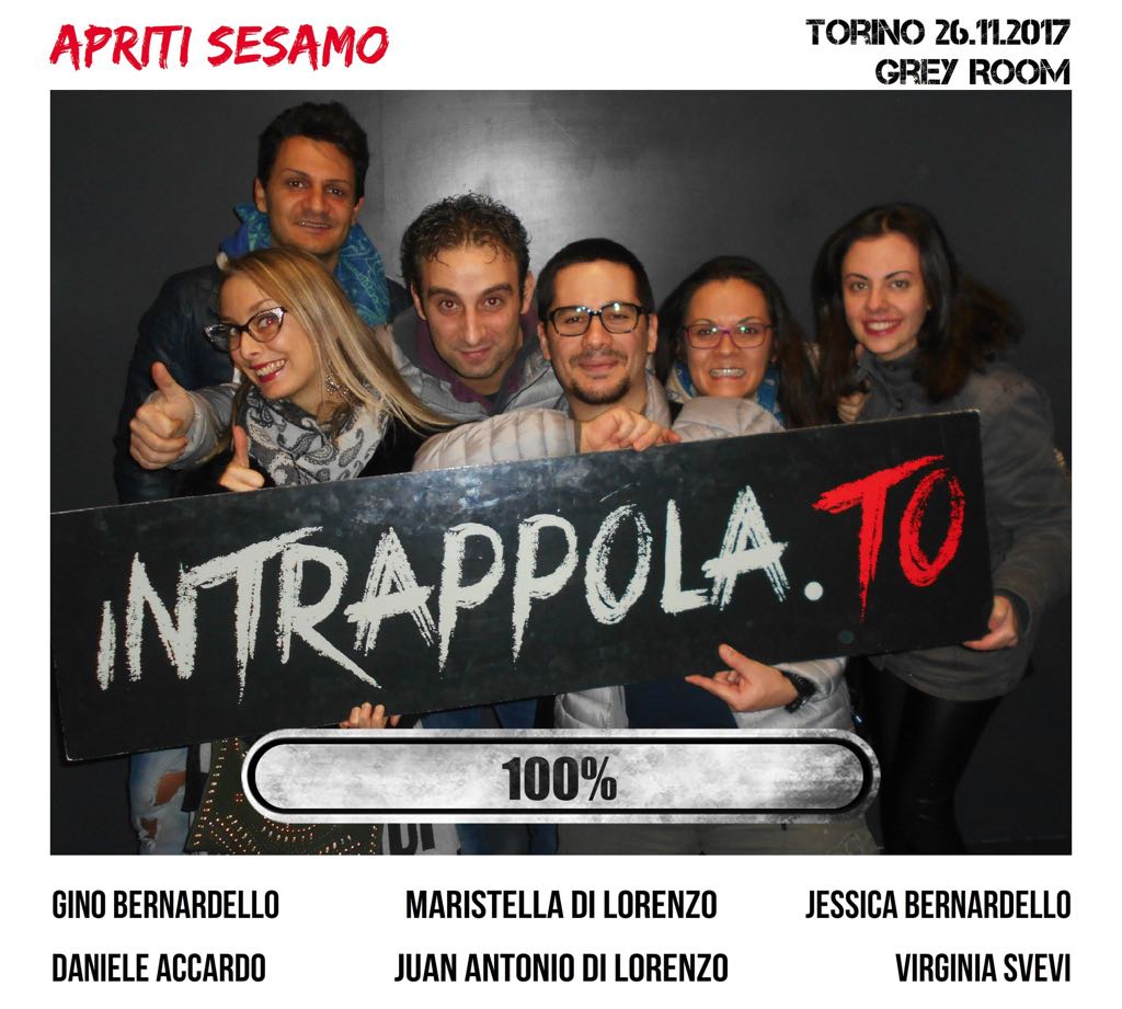 Il gruppo Apriti sesamo è fuggito dalla nostra escape room 