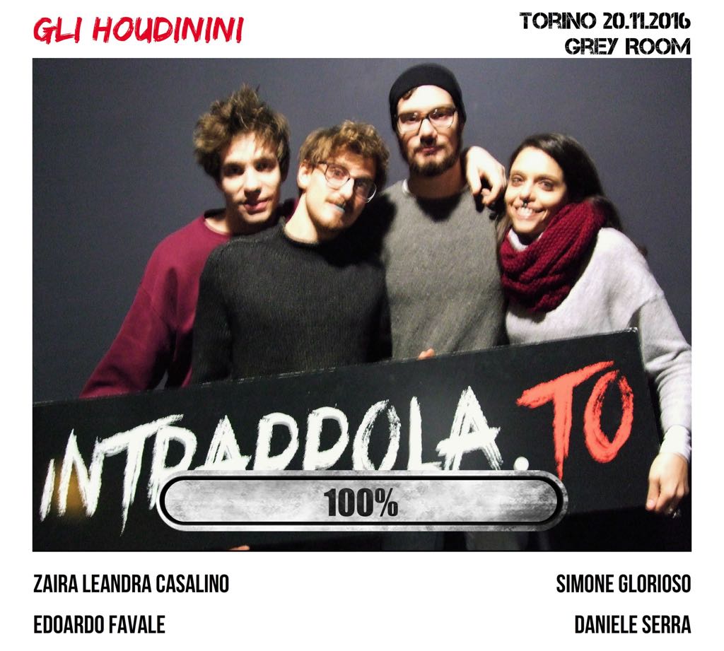 Il gruppo Gli Houdinini è fuggito dalla nostra escape room 