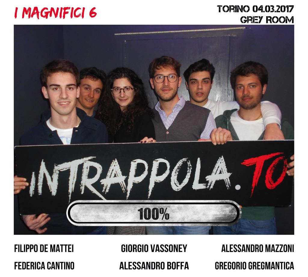 Il gruppo I magnifici 6 è fuggito dalla nostra escape room 