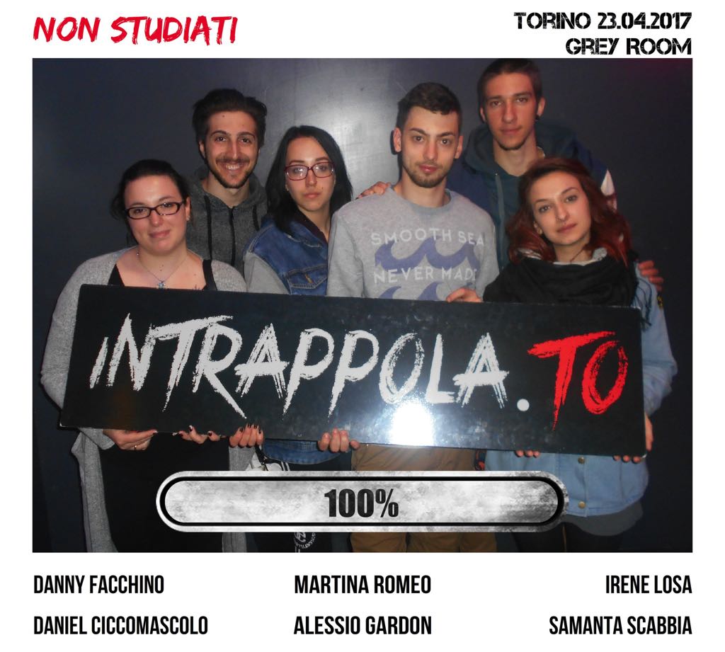 Il gruppo Non studiati è fuggito dalla nostra escape room 