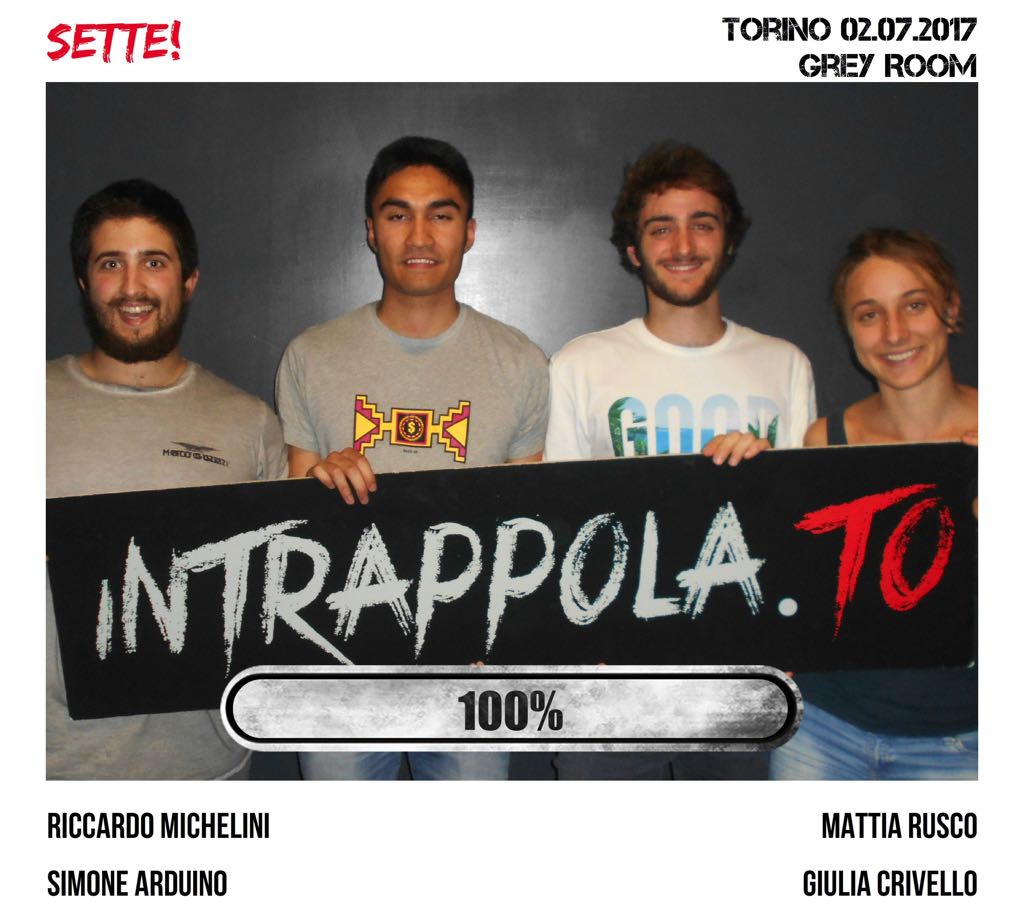 Il gruppo Sette! è fuggito dalla nostra escape room 