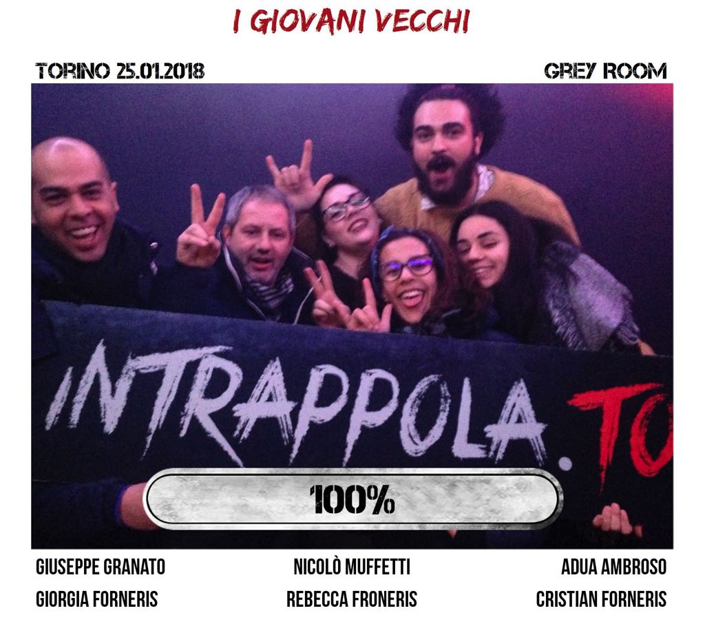 Il gruppo i giovani vecchi è fuggito dalla nostra escape room 