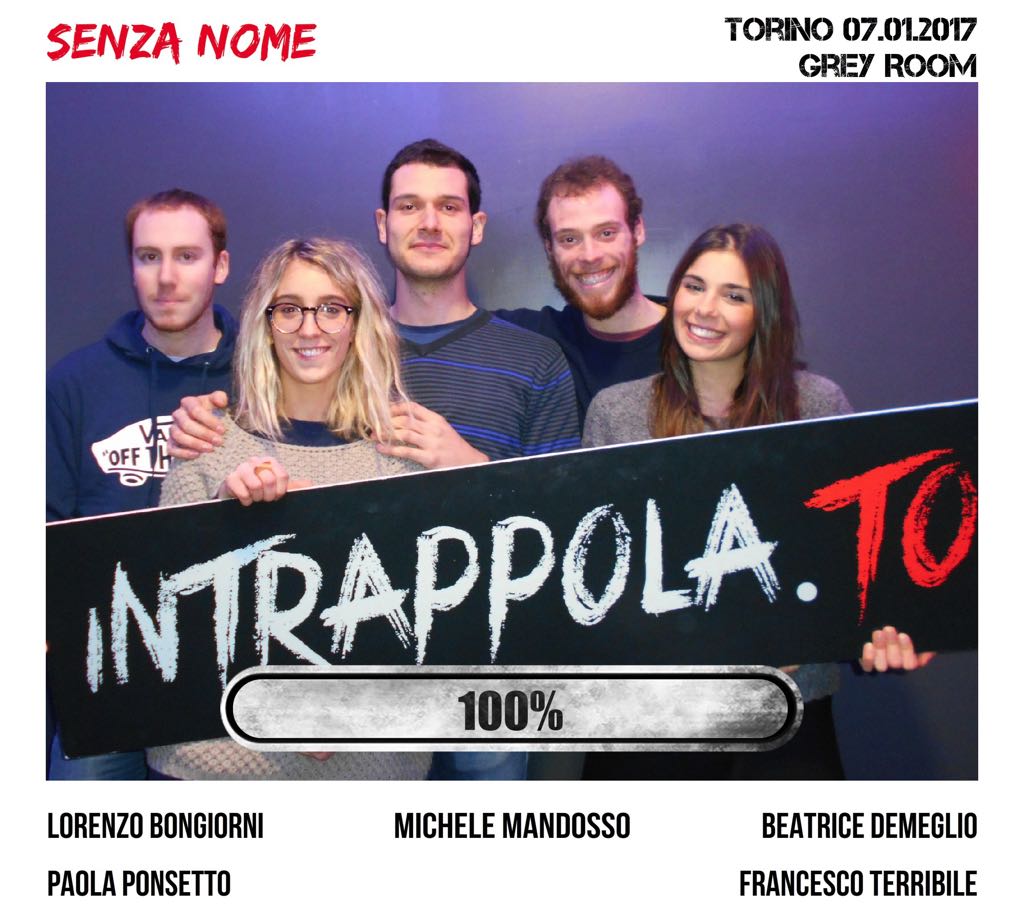 Il gruppo senza nome è fuggito dalla nostra escape room 