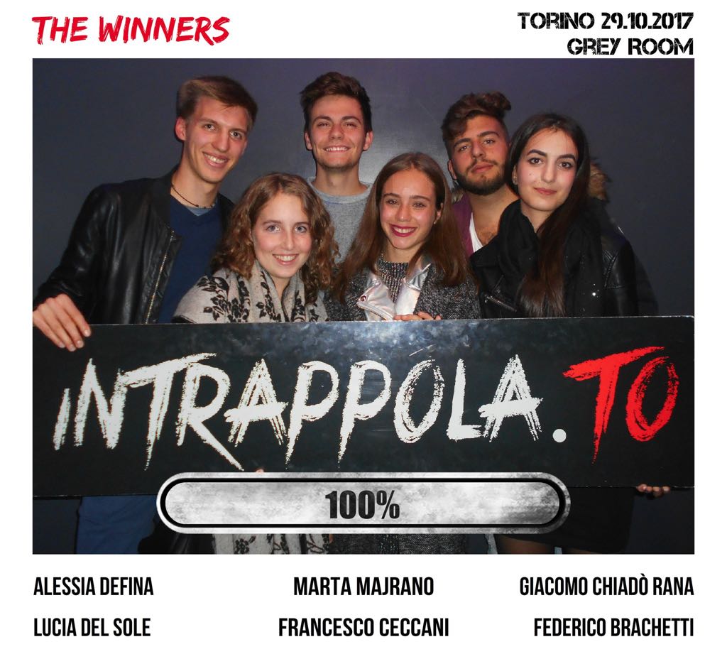 Il gruppo the winners è fuggito dalla nostra escape room 