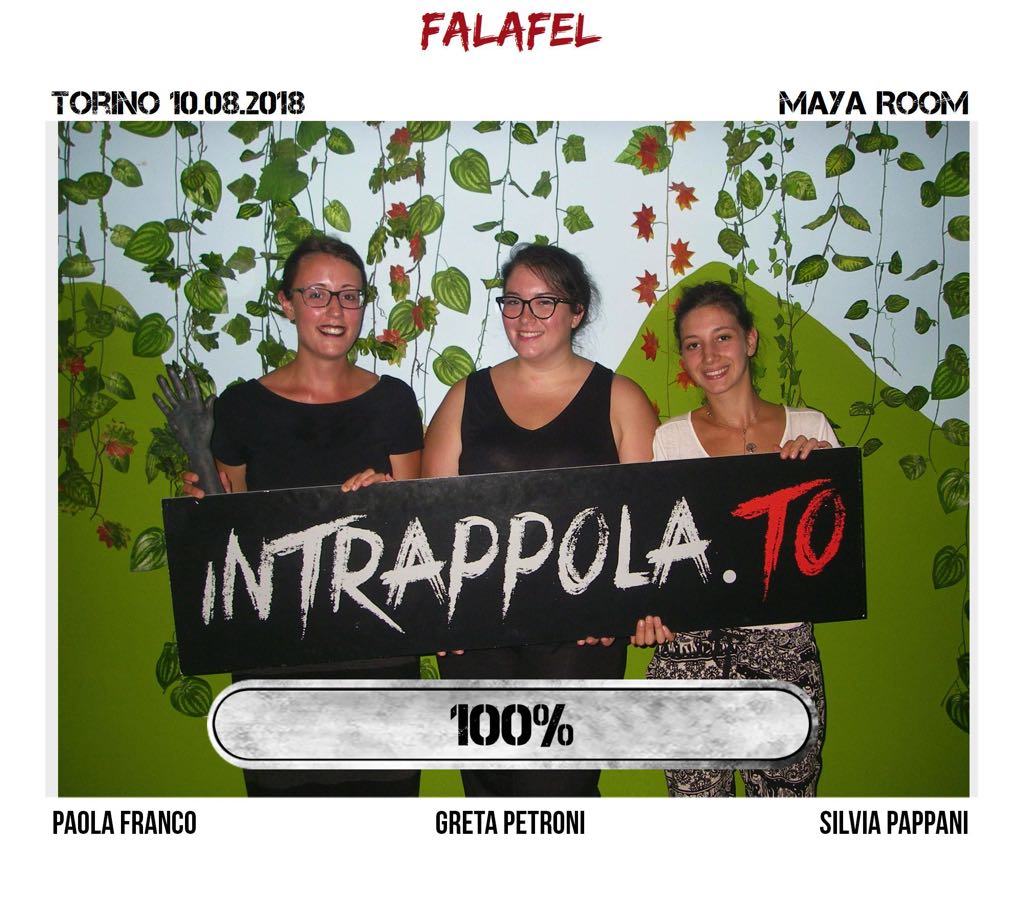Il gruppo Falafel è fuggito dalla nostra escape room Maya Room