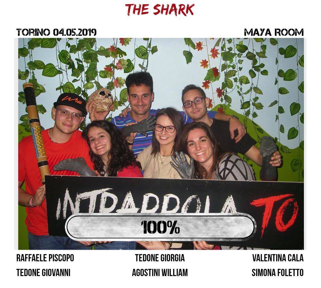 Il gruppo The Shark è fuggito dalla nostra escape room Maya Room