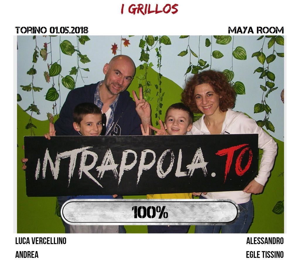 Il gruppo i grillos è fuggito dalla nostra escape room Maya Room