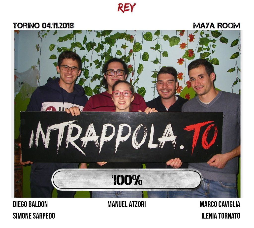 Il gruppo rey è fuggito dalla nostra escape room Maya Room