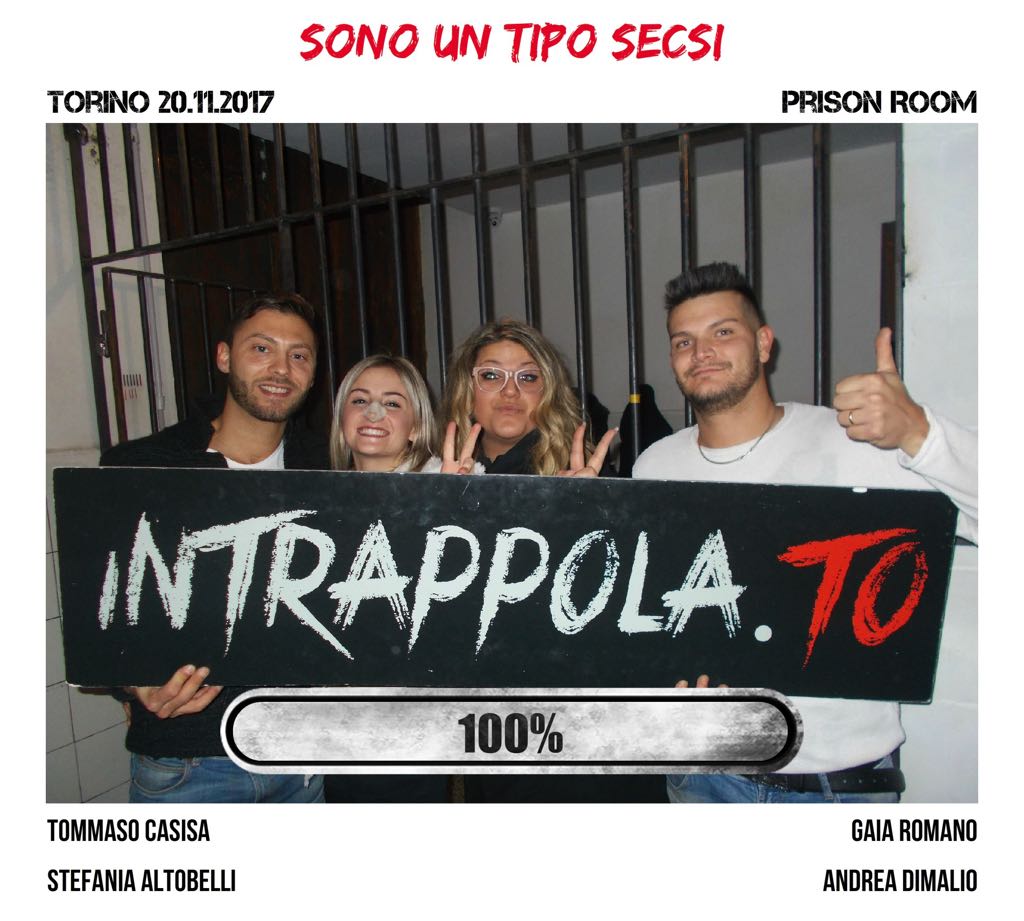 Il gruppo sono un tipo secsi è fuggito dalla nostra escape room Prison Room