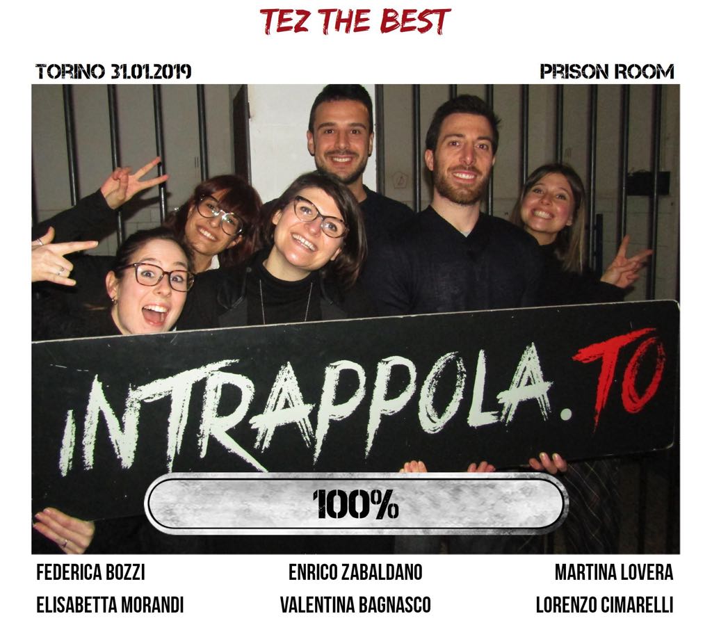 Il gruppo tez the best è fuggito dalla nostra escape room Prison Room