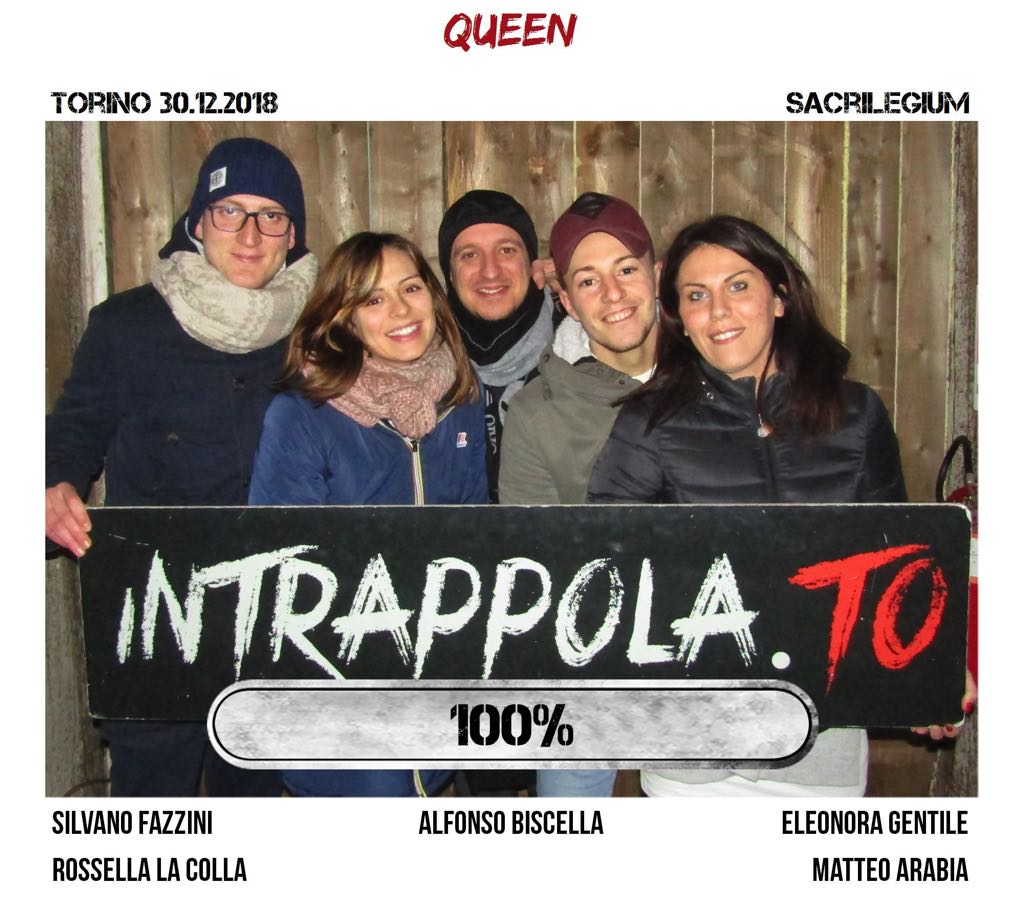 Il gruppo queen è fuggito dalla nostra escape room Sacrilegium