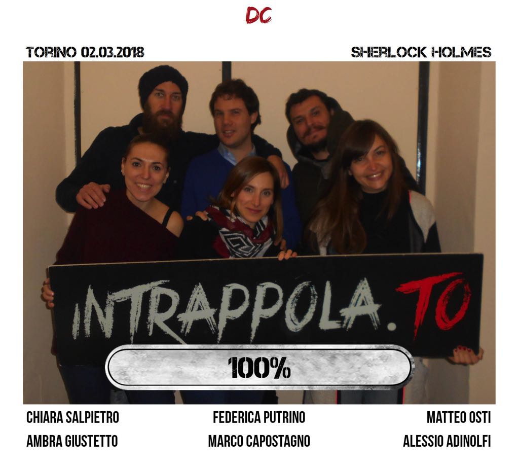 Il gruppo DC è fuggito dalla nostra escape room Sherlock Holmes