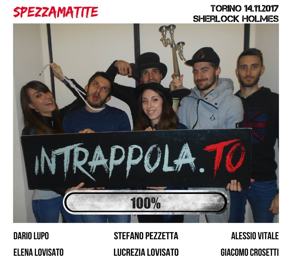 Il gruppo Spezzamatite è fuggito dalla nostra escape room Sherlock Holmes