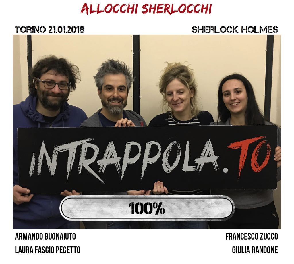 Il gruppo allocchi sherlocchi è fuggito dalla nostra escape room Sherlock Holmes