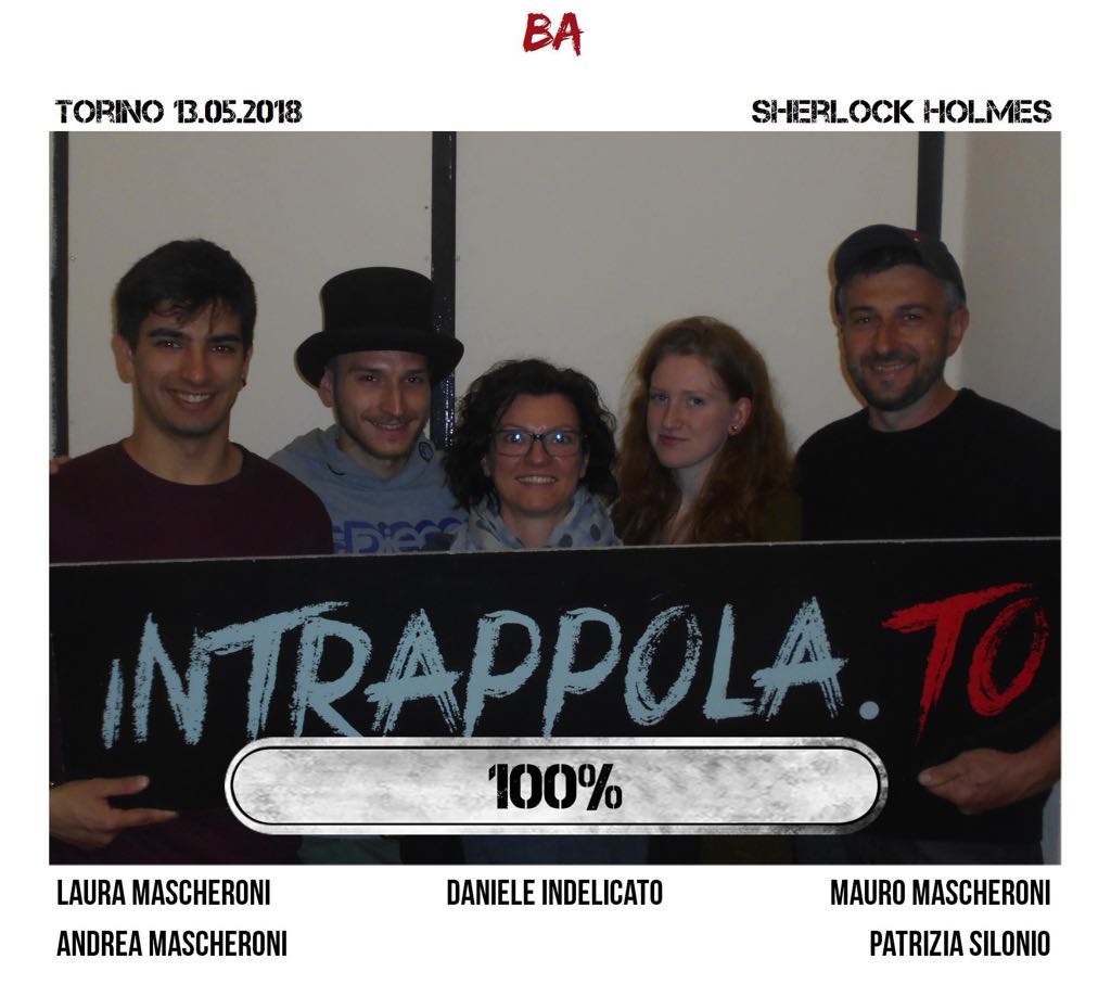 Il gruppo ba è fuggito dalla nostra escape room Sherlock Holmes