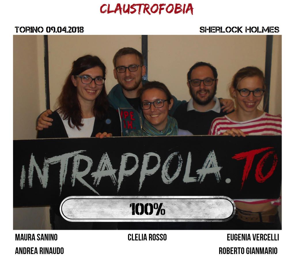 Il gruppo claustrofobia è fuggito dalla nostra escape room Sherlock Holmes