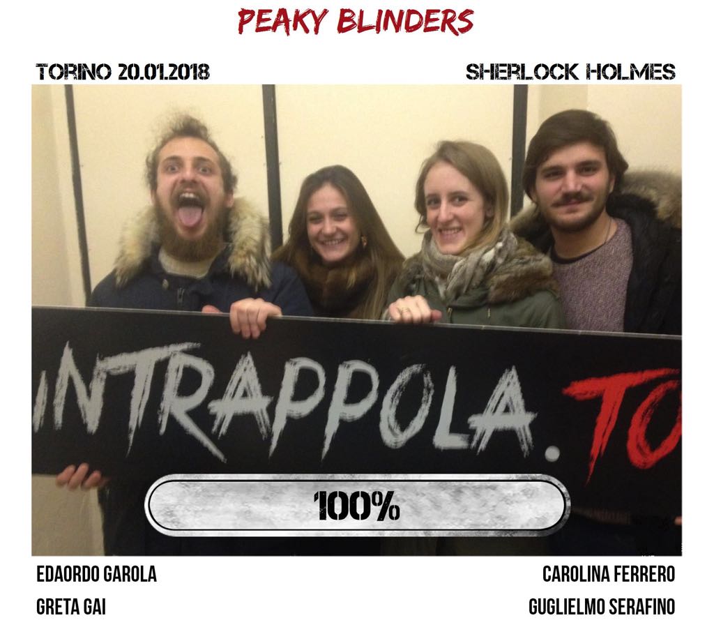 Il gruppo peaky blinders è fuggito dalla nostra escape room Sherlock Holmes