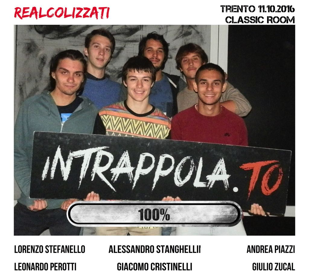 Il gruppo Realcolizzati è fuggito dalla nostra escape room Classic Room