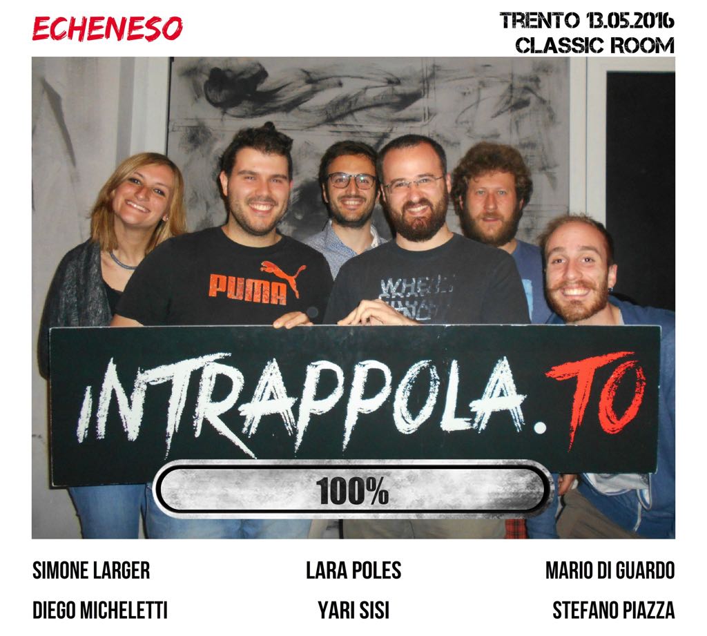 Il gruppo echeneso è fuggito dalla nostra escape room Classic Room