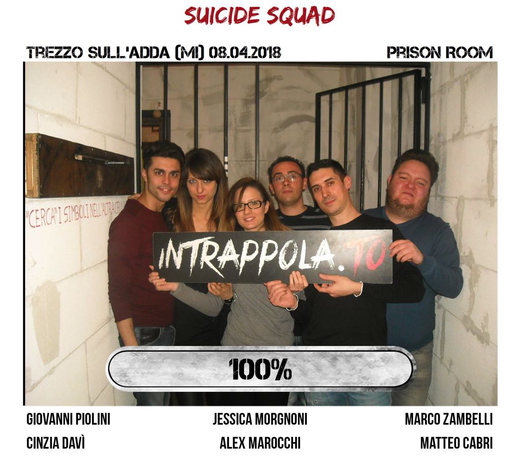 Il gruppo Suicide Squad è fuggito dalla nostra escape room Prison Room