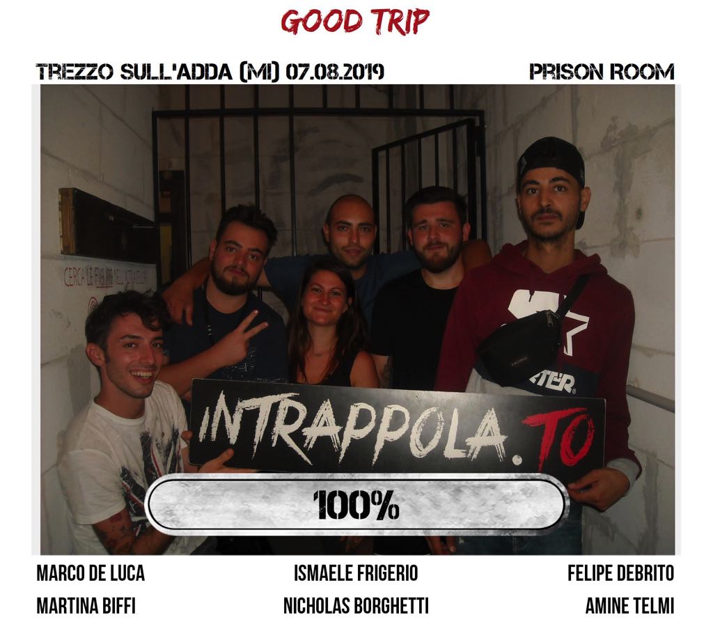 Il gruppo good trip è fuggito dalla nostra escape room Prison Room