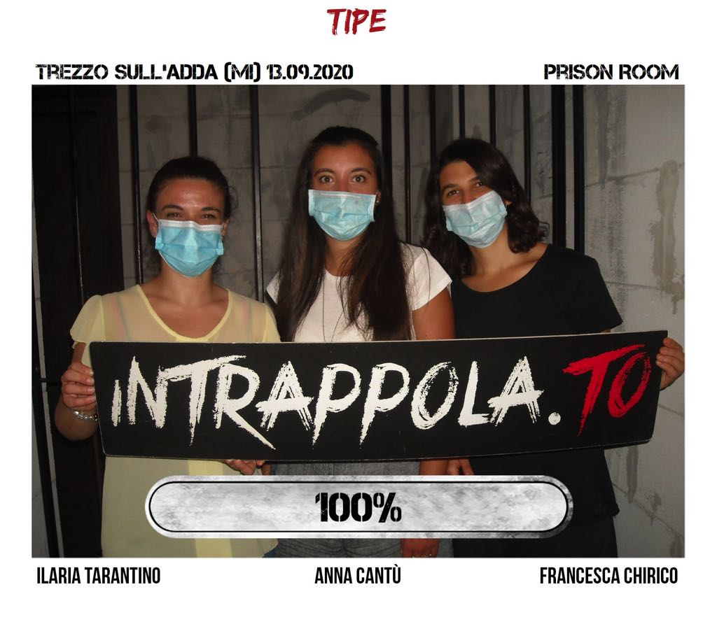 Il gruppo tipe è fuggito dalla nostra escape room Prison Room