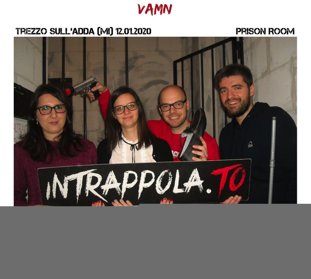 Il gruppo vamn è fuggito dalla nostra escape room Prison Room