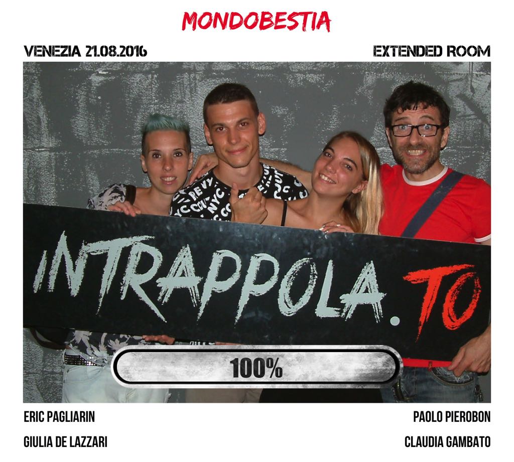 Il gruppo MONDOBESTIA è fuggito dalla nostra escape room Extended Room