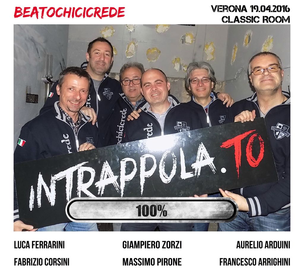 Il gruppo BeatoChiCiCrede è fuggito dalla nostra escape room Classic Room