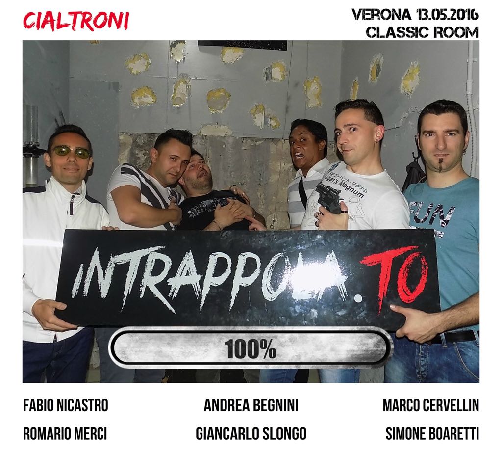 Il gruppo Cialtroni  è fuggito dalla nostra escape room Classic Room
