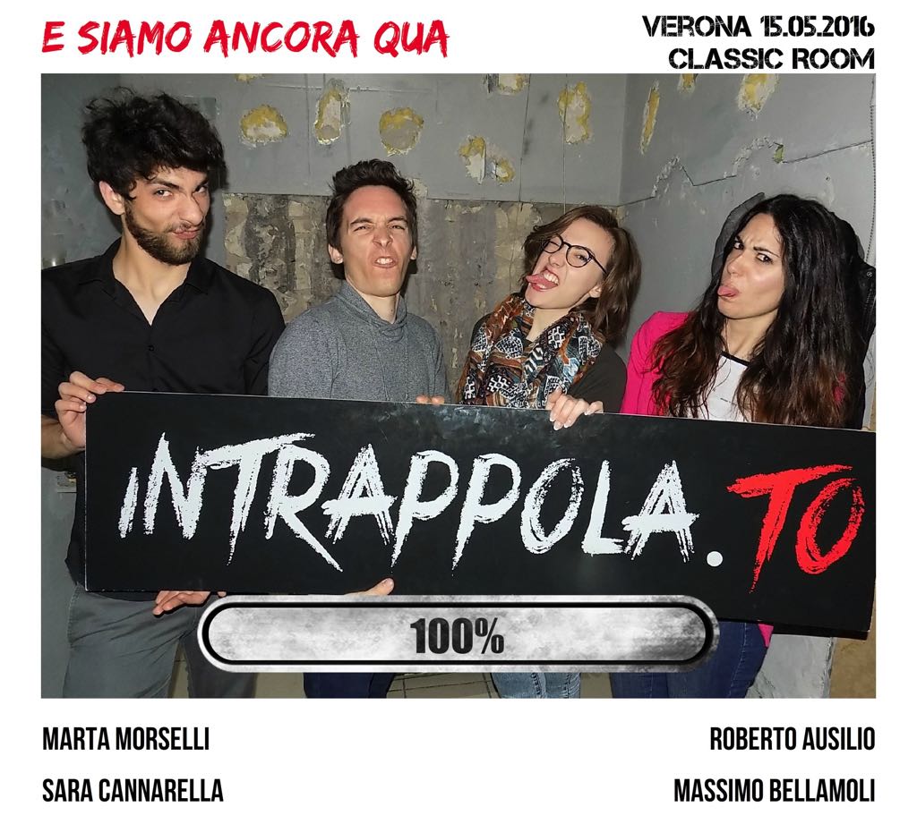 Il gruppo E siamo ancora qua è fuggito dalla nostra escape room Classic Room