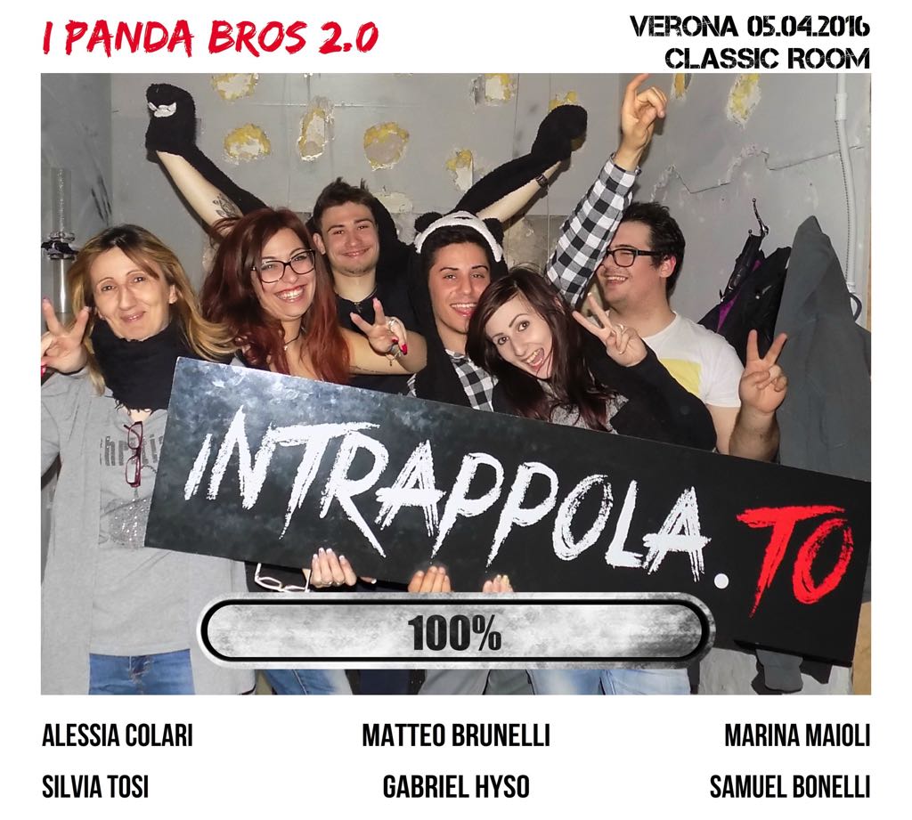 Il gruppo  è fuggito dalla nostra escape room Classic Room