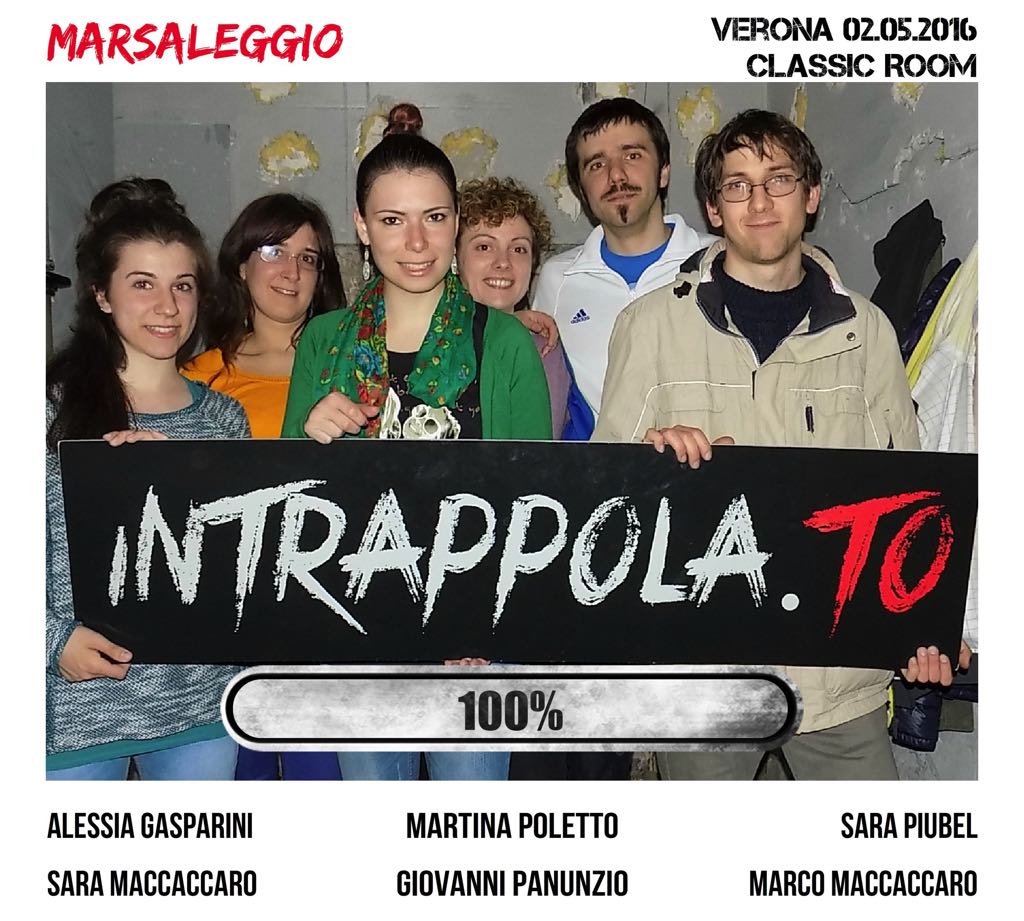 Il gruppo 2mar2giugioviale è fuggito dalla nostra escape room Classic Room