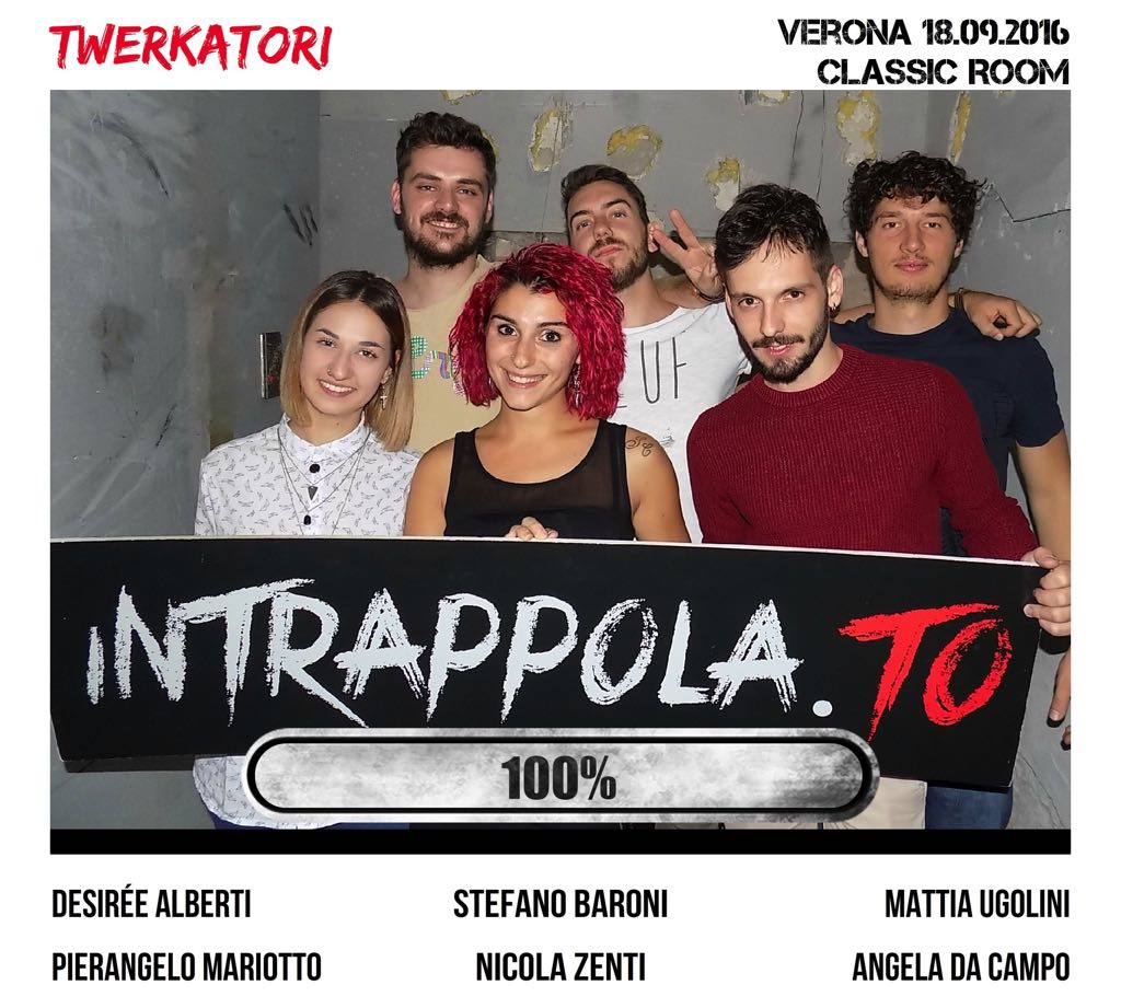 Il gruppo Twerkatori è fuggito dalla nostra escape room Classic Room