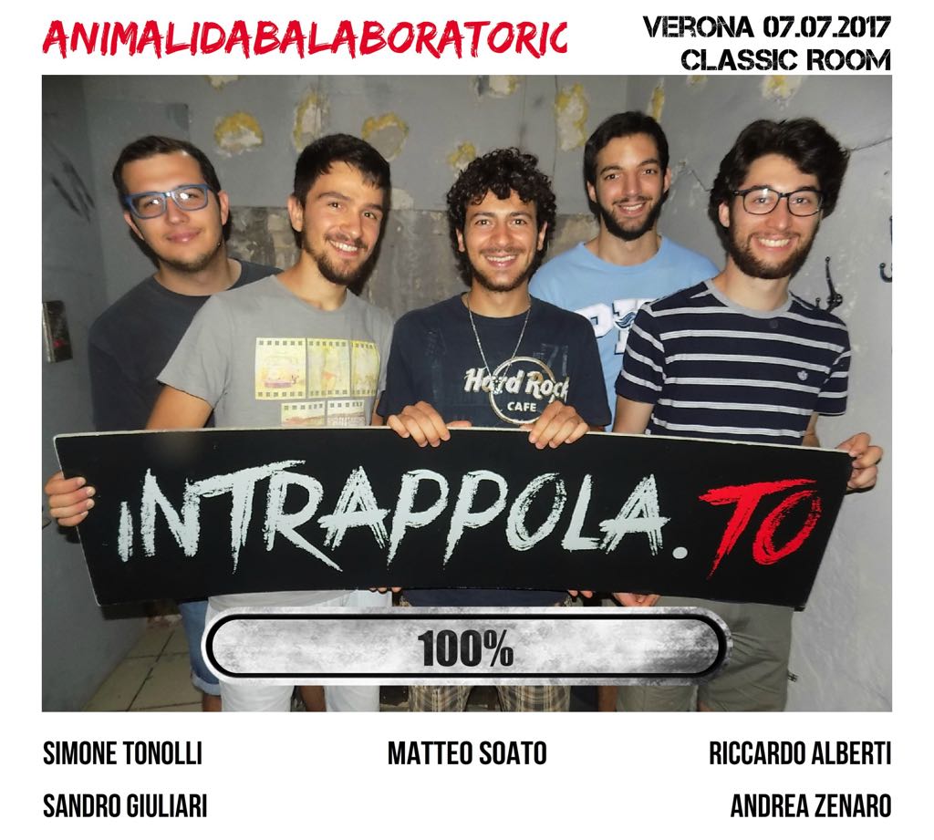 Il gruppo animalidabalaboratorio è fuggito dalla nostra escape room Classic Room