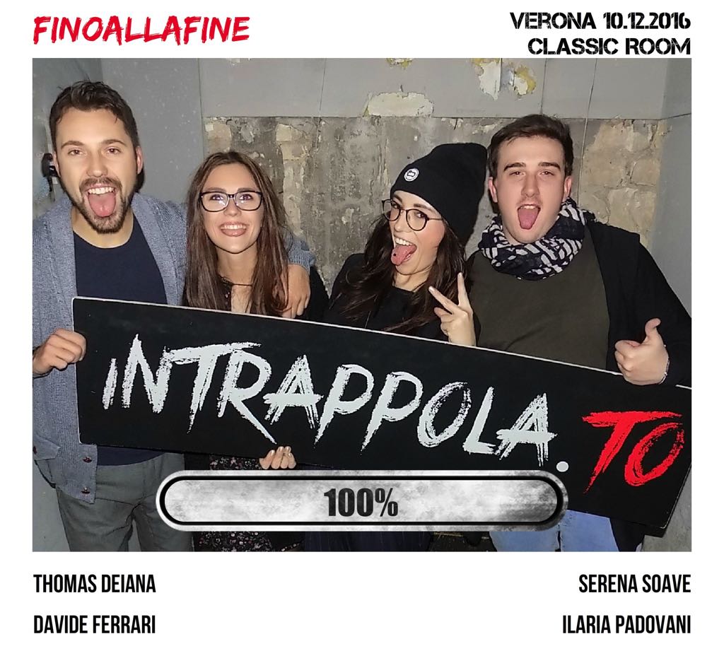 Il gruppo finoallafine è fuggito dalla nostra escape room Classic Room