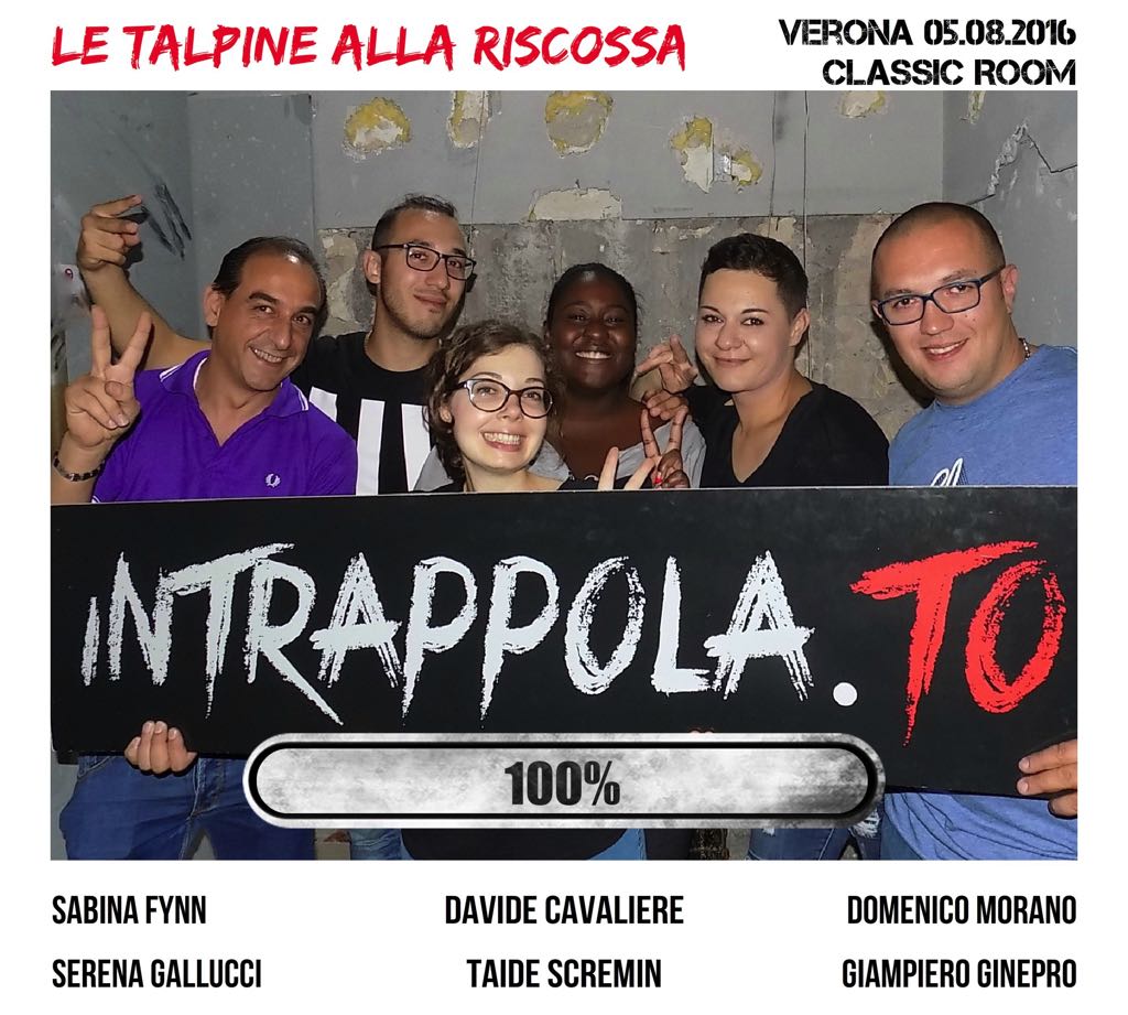 Il gruppo le talpine alla riscossa è fuggito dalla nostra escape room Classic Room