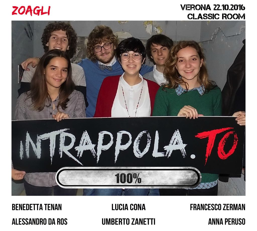 Il gruppo zoagli è fuggito dalla nostra escape room Classic Room