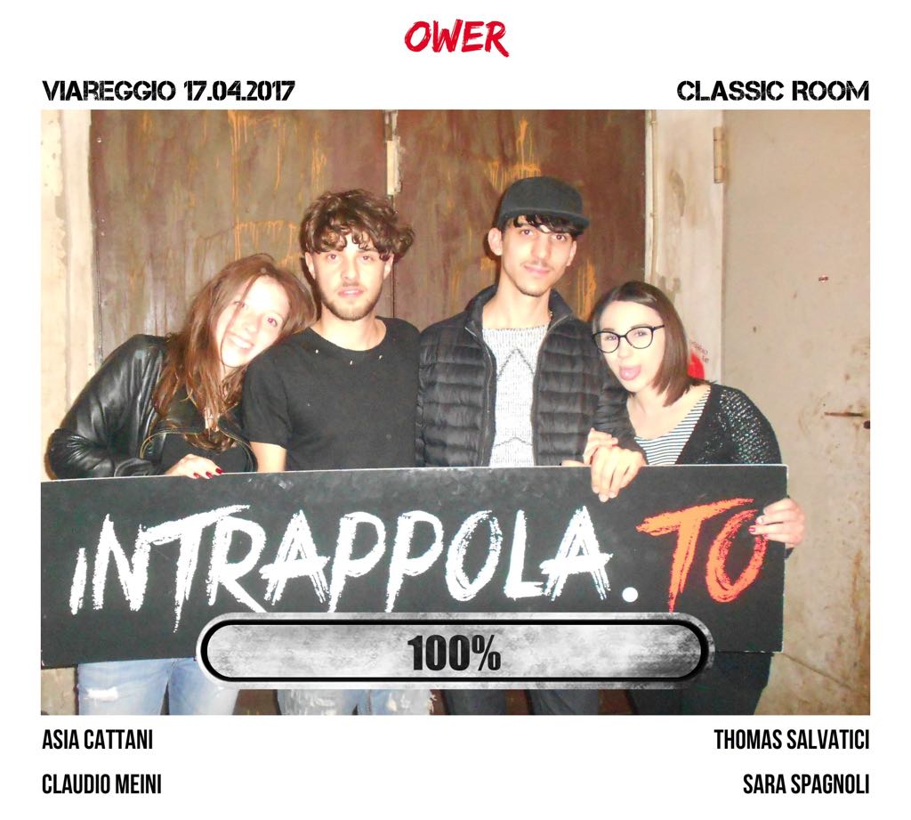 Il gruppo Ower è fuggito dalla nostra escape room Classic Room