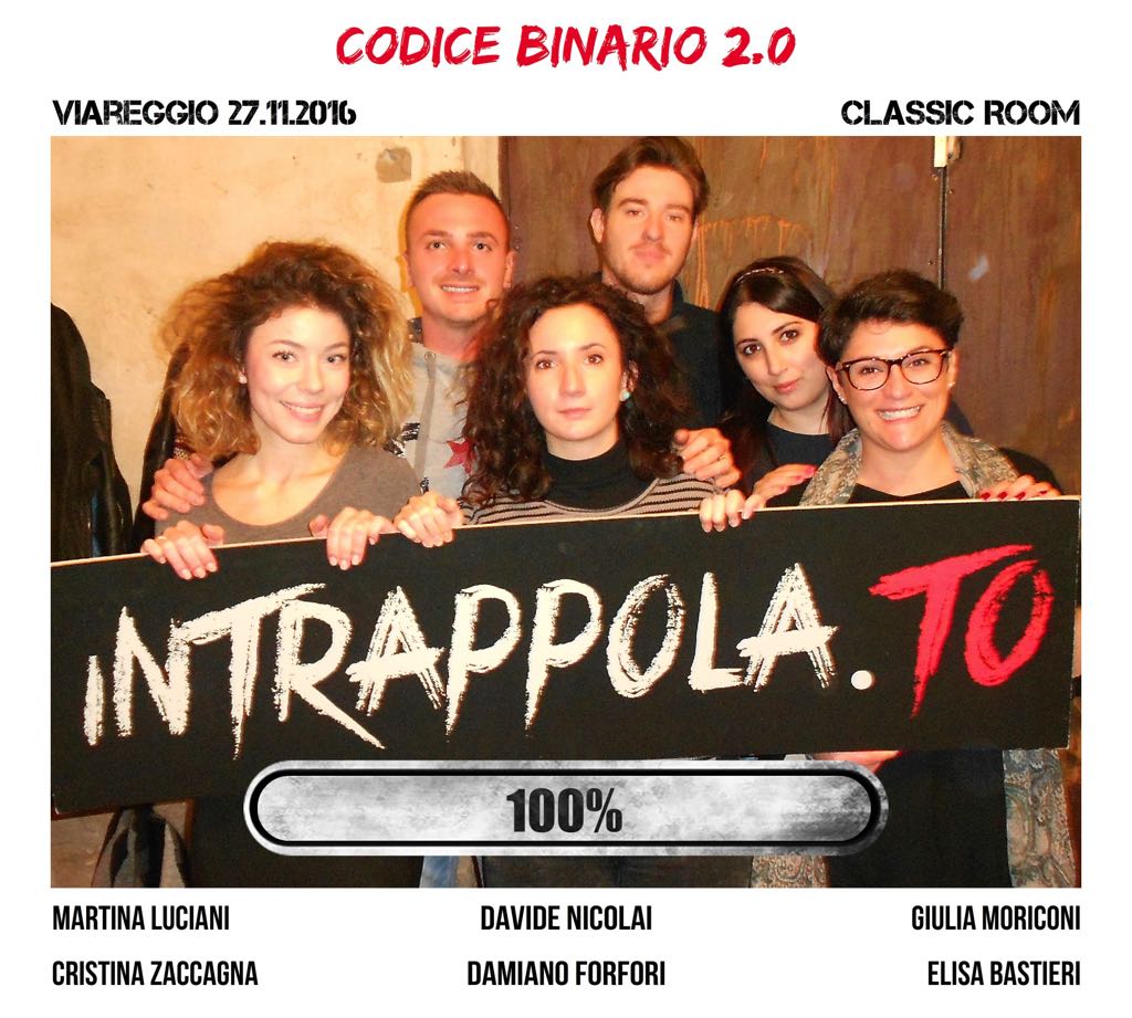 Il gruppo codice binario 2.0 è fuggito dalla nostra escape room Classic Room