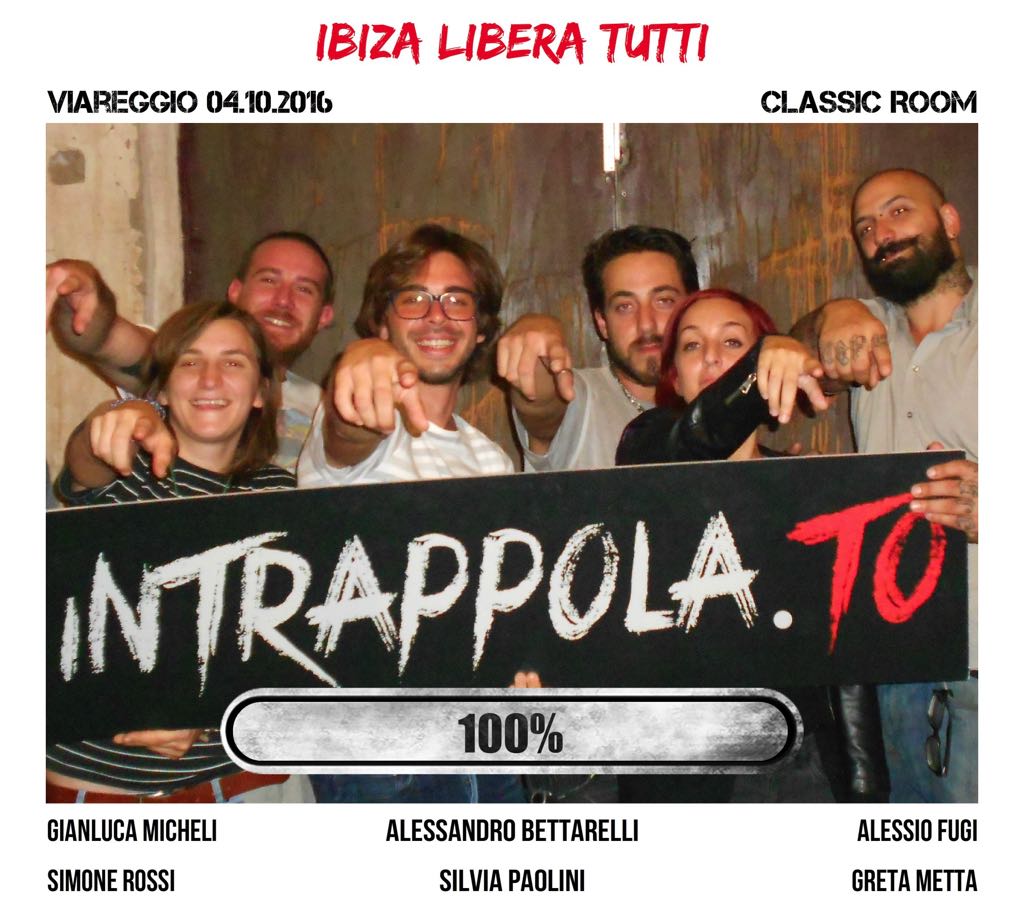Il gruppo ibiza libera tutti è fuggito dalla nostra escape room Classic Room
