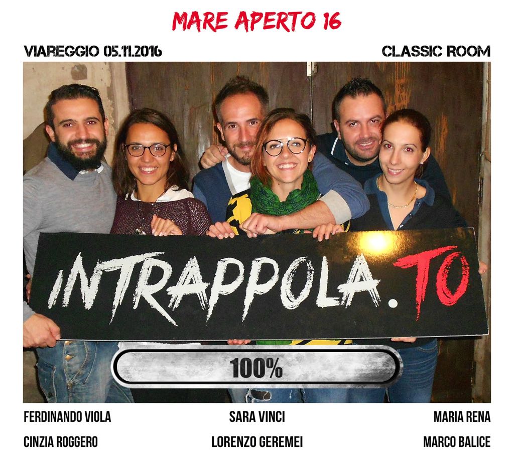 Il gruppo mare aperto 16 è fuggito dalla nostra escape room Classic Room