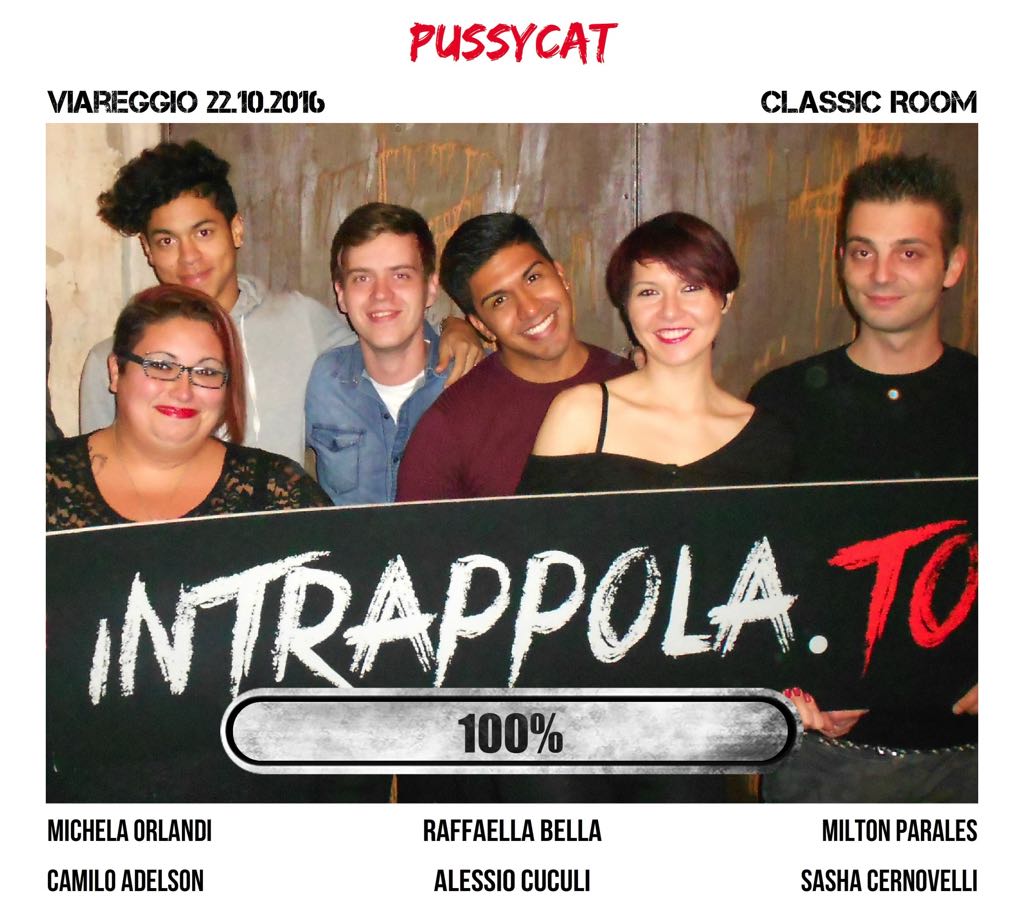 Il gruppo pussycat è fuggito dalla nostra escape room Classic Room