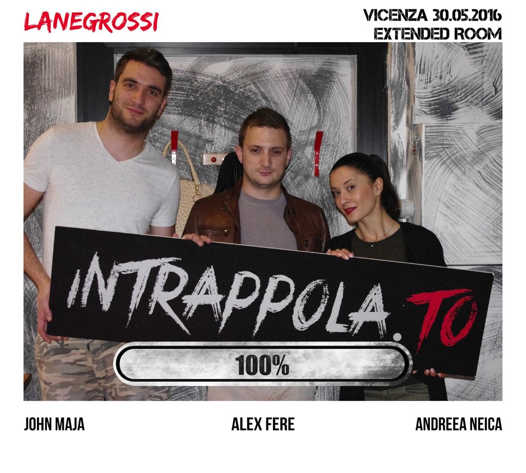 Il gruppo LANEGROSSI è fuggito dalla nostra escape room Extended Room