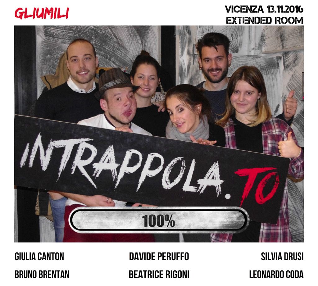 Il gruppo gliumili è fuggito dalla nostra escape room Extended Room