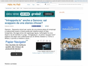 Makemefeed - Intrappola.to anche a Genova: sai scappare da una stanza chiusa?