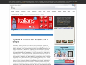 Italians.corriere.it - Il gioco e le scoperte dell’“escape room” in famiglia