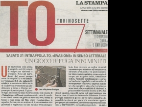 La Stampa - Torinosette - Un gioco di fuga in 60 minuti