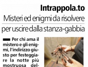 La Stampa - Intrappolato: misteri ed enigmi da risolvere per uscire dalla stanza-gabbia