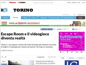 Repubblica.it - Escape room e il videogioco diventa realtà